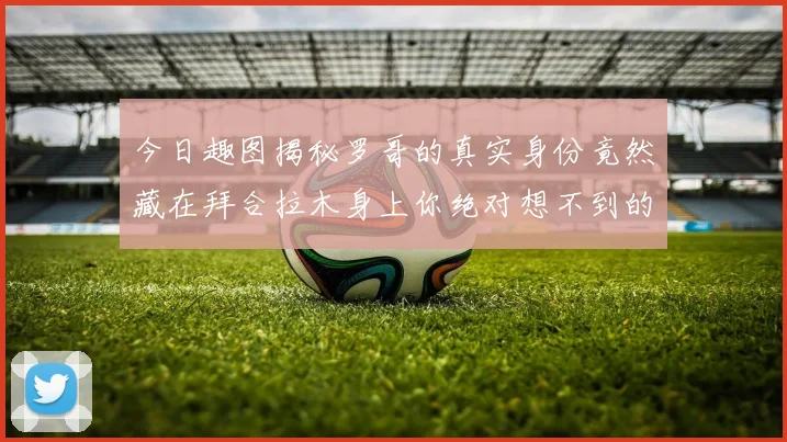 今日趣图揭秘罗哥的真实身份竟然藏在拜合拉木身上你绝对想不到的真相